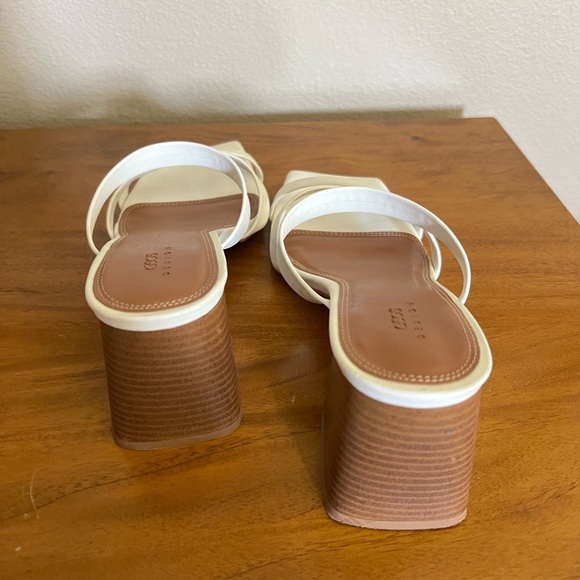 ASOS Design Block Heel Strappy White Sandals - Picture 4 of 9